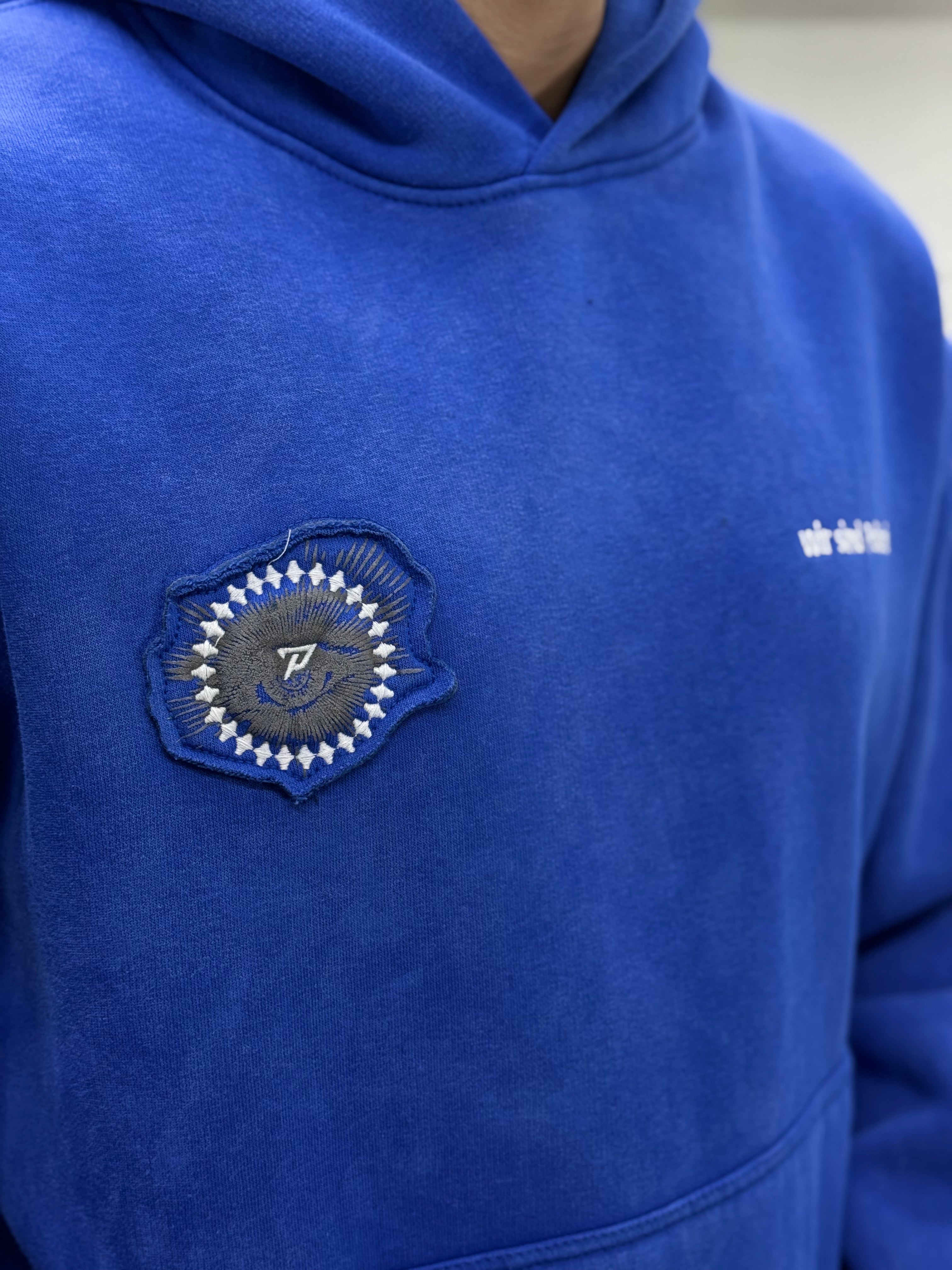 Nakış baskısı sweatshirt kalıp Oversize %100 pamuk yıkamalı kumaş