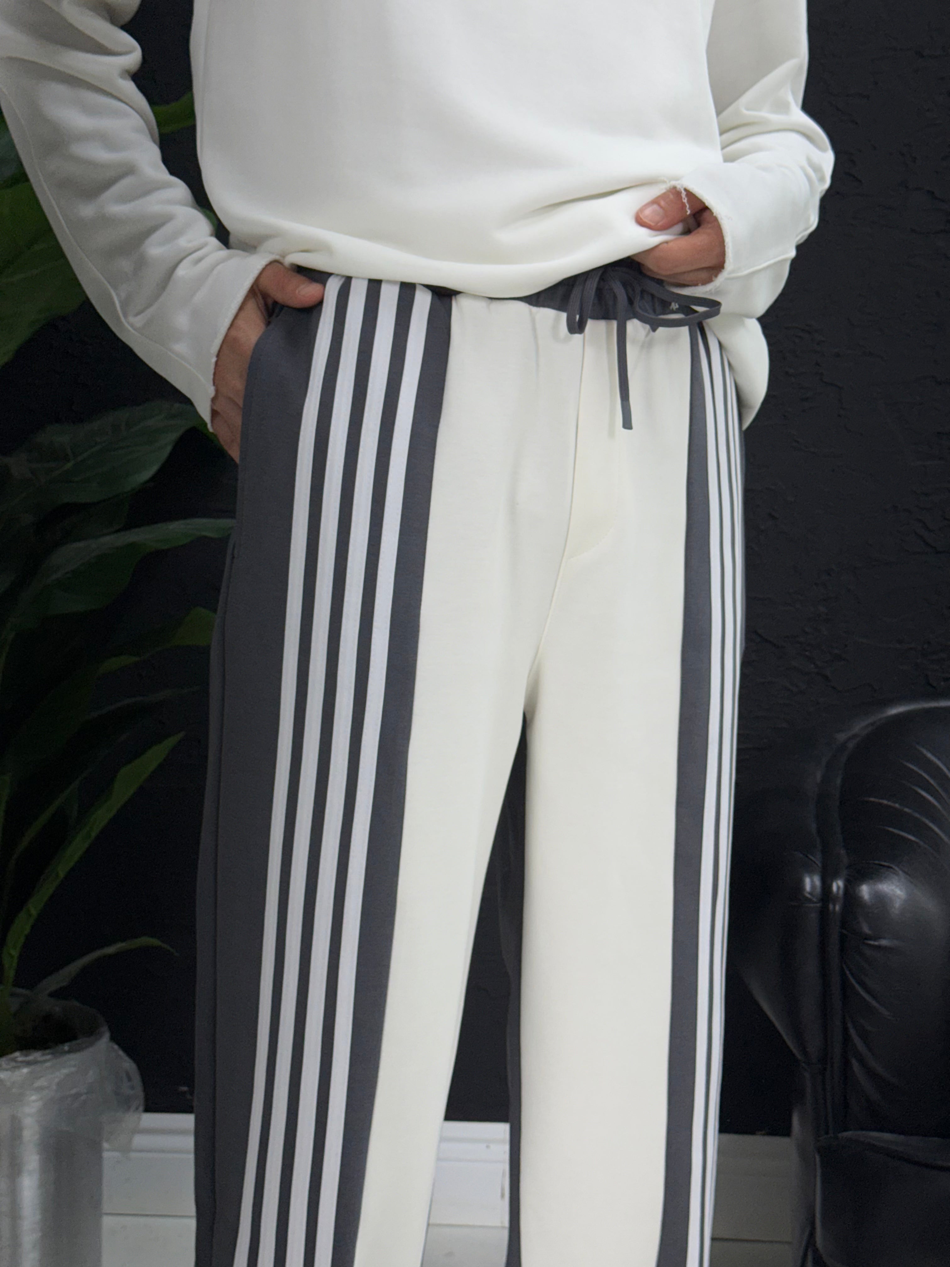 Durup tasarım iki iplik %100 pamuk eşofman pantolon