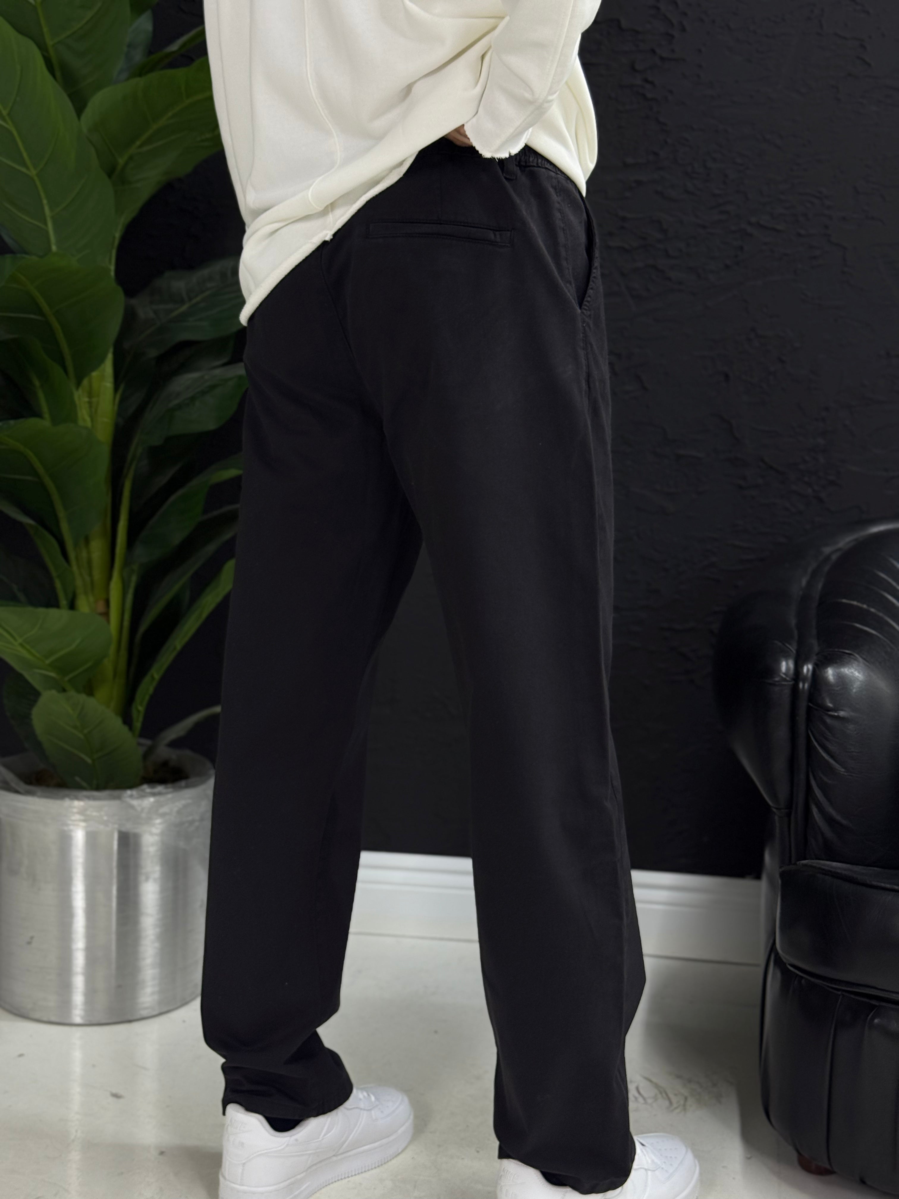 %100 keten baggy pantolon yan cepli