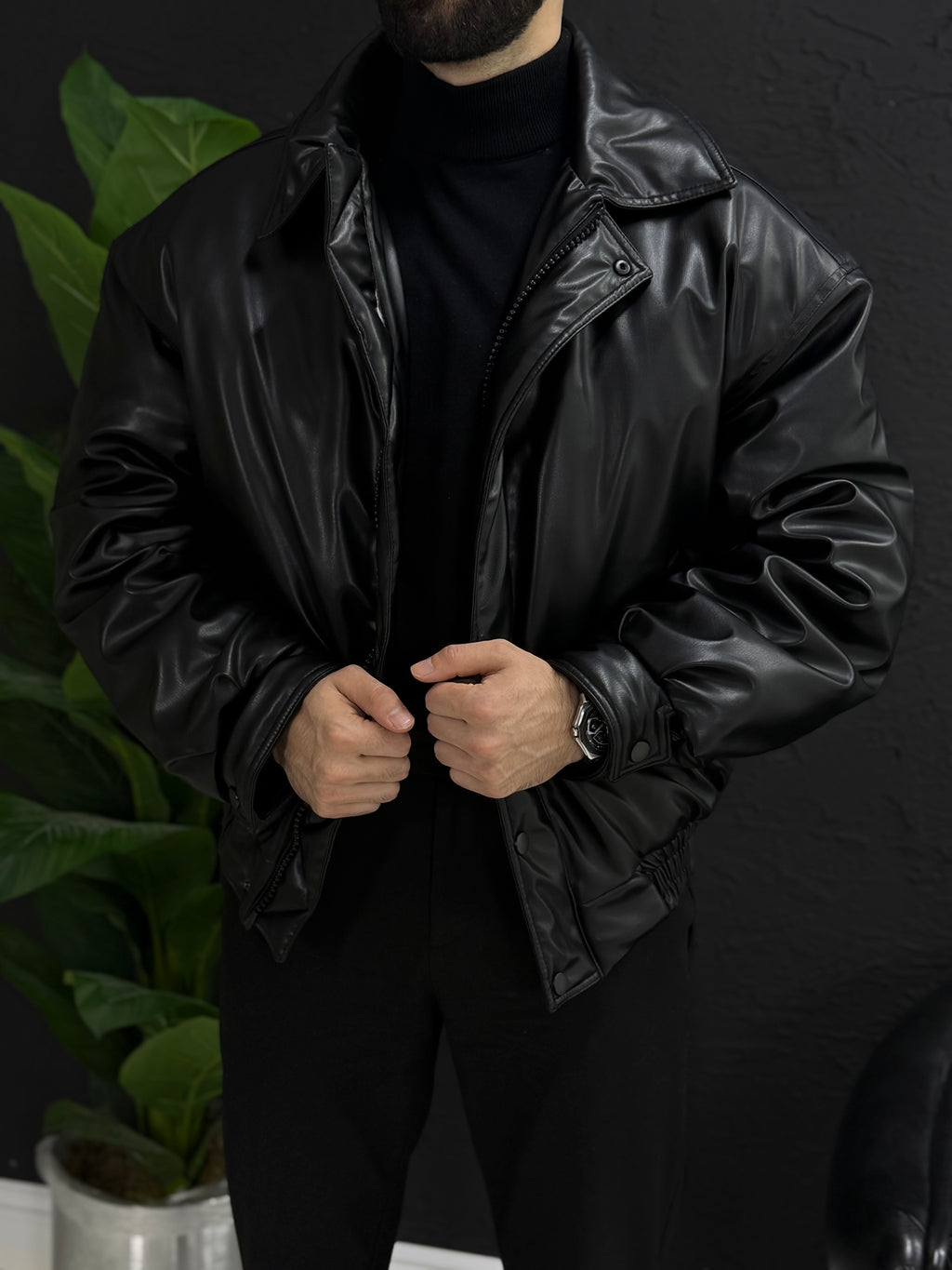 Deri mont içi tamamen kapitone astar kalıbı Oversize