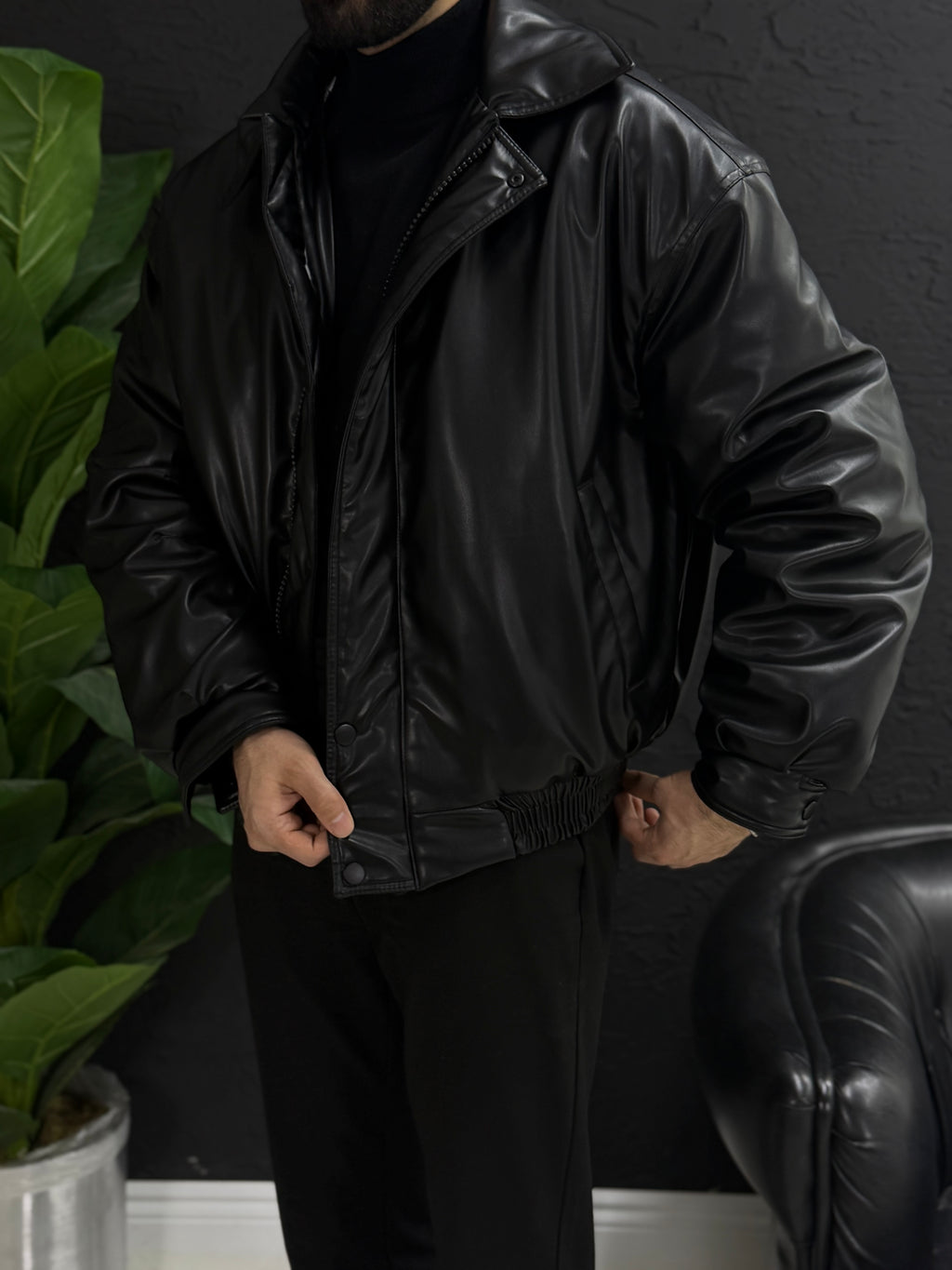 Deri mont içi tamamen kapitone astar kalıbı Oversize