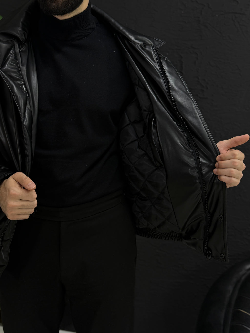 Deri mont içi tamamen kapitone astar kalıbı Oversize