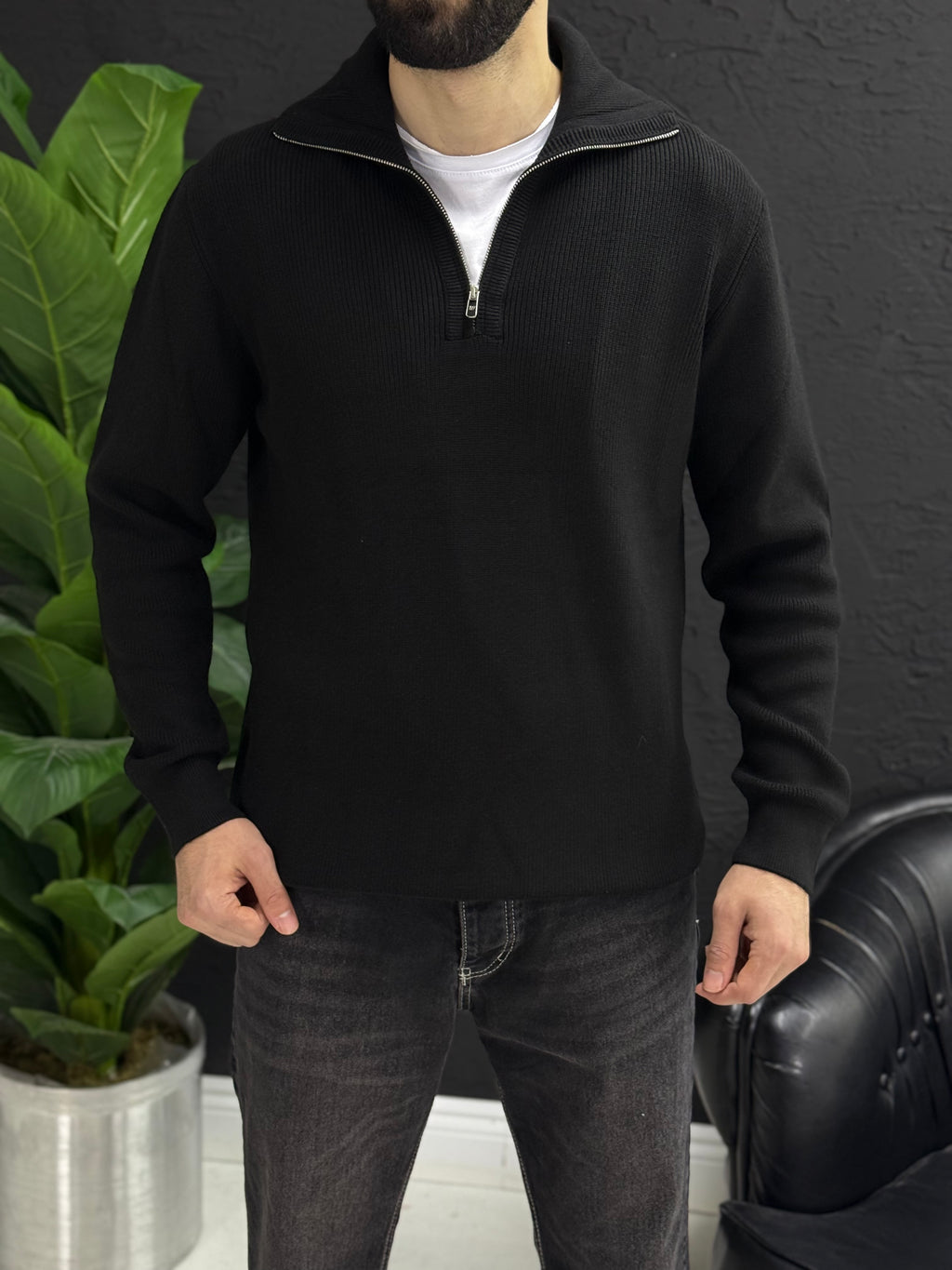 Sade geniş polo  yaka tişört kalıbı standart