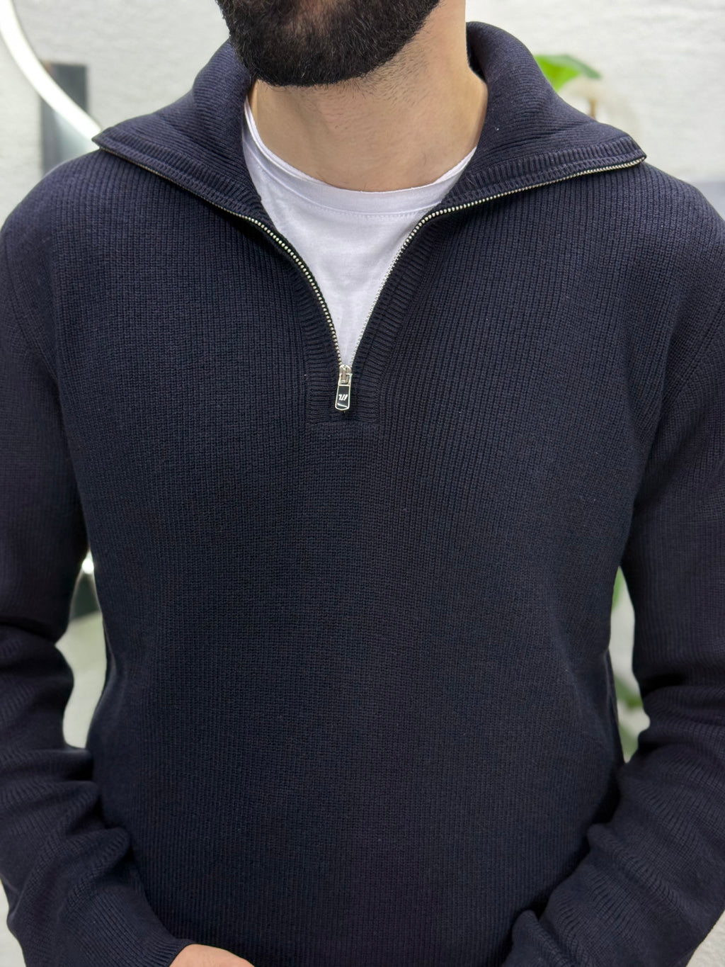 Sade geniş polo  yaka tişört kalıbı standart