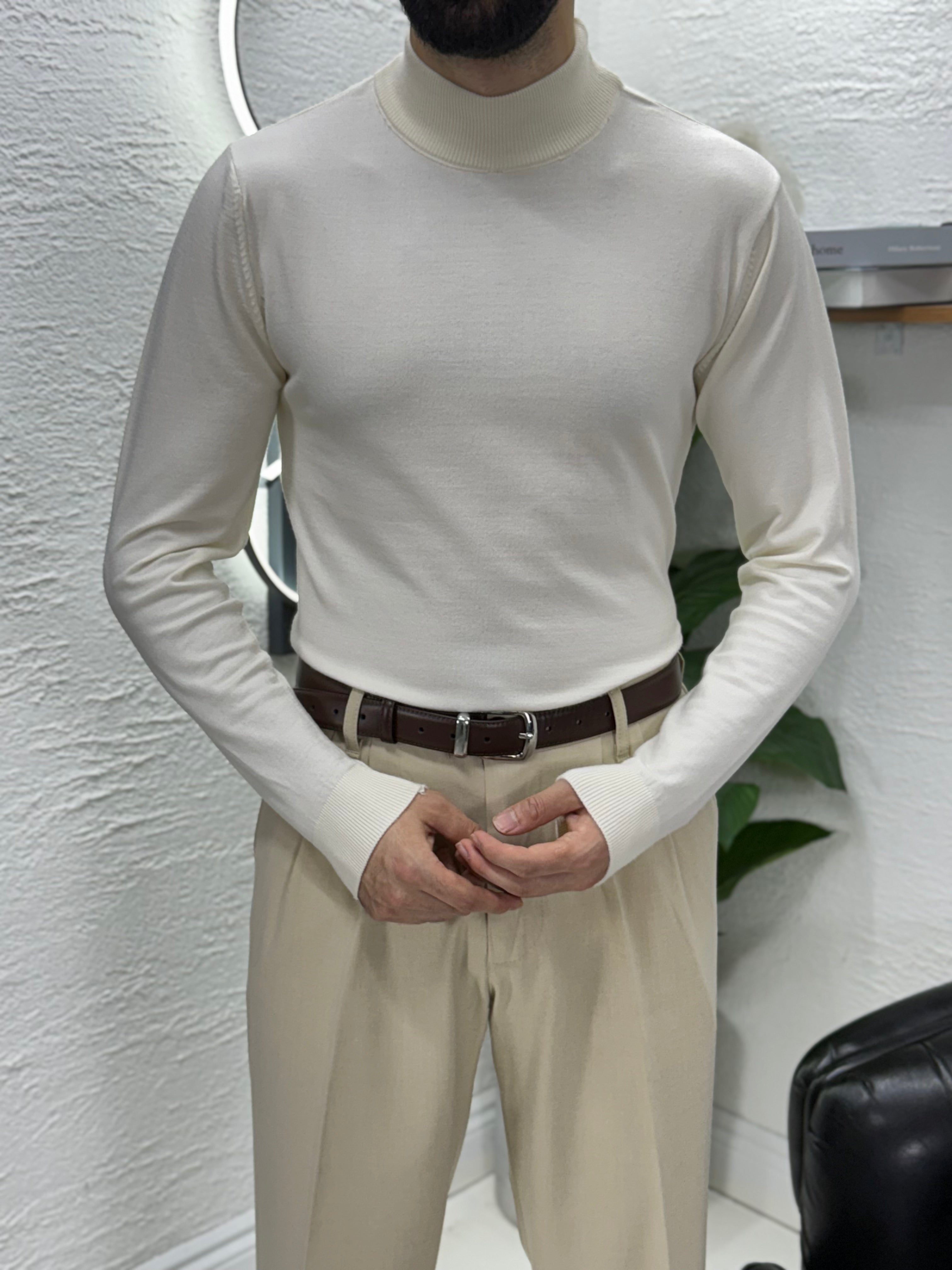 Boğazlı yaka %100 pamuk yıkamalı kumaş kalıp Slim fit badi