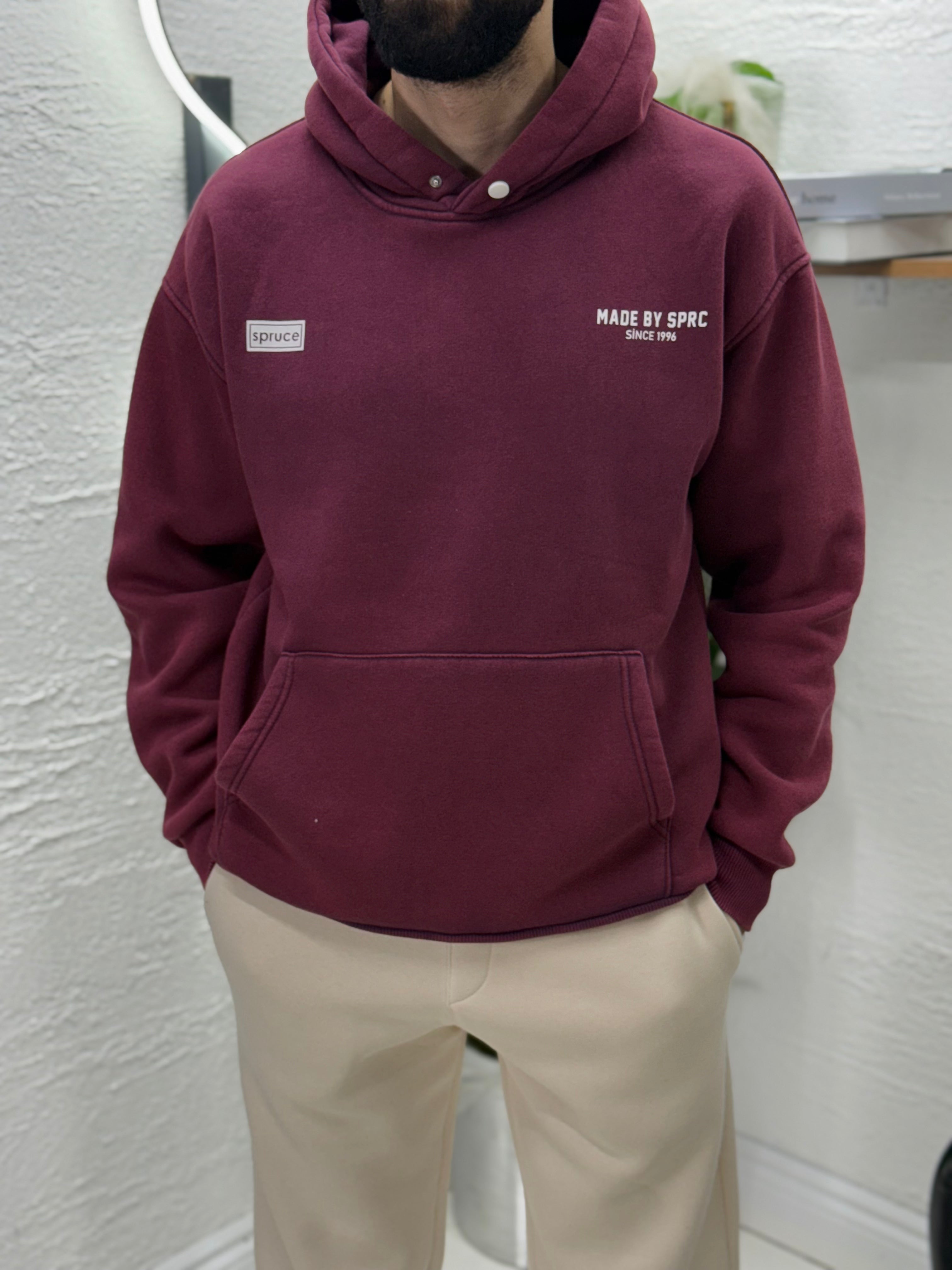 Kapşonlu %100 pamuk Şardonlu Sweet tişört Yıkamalı