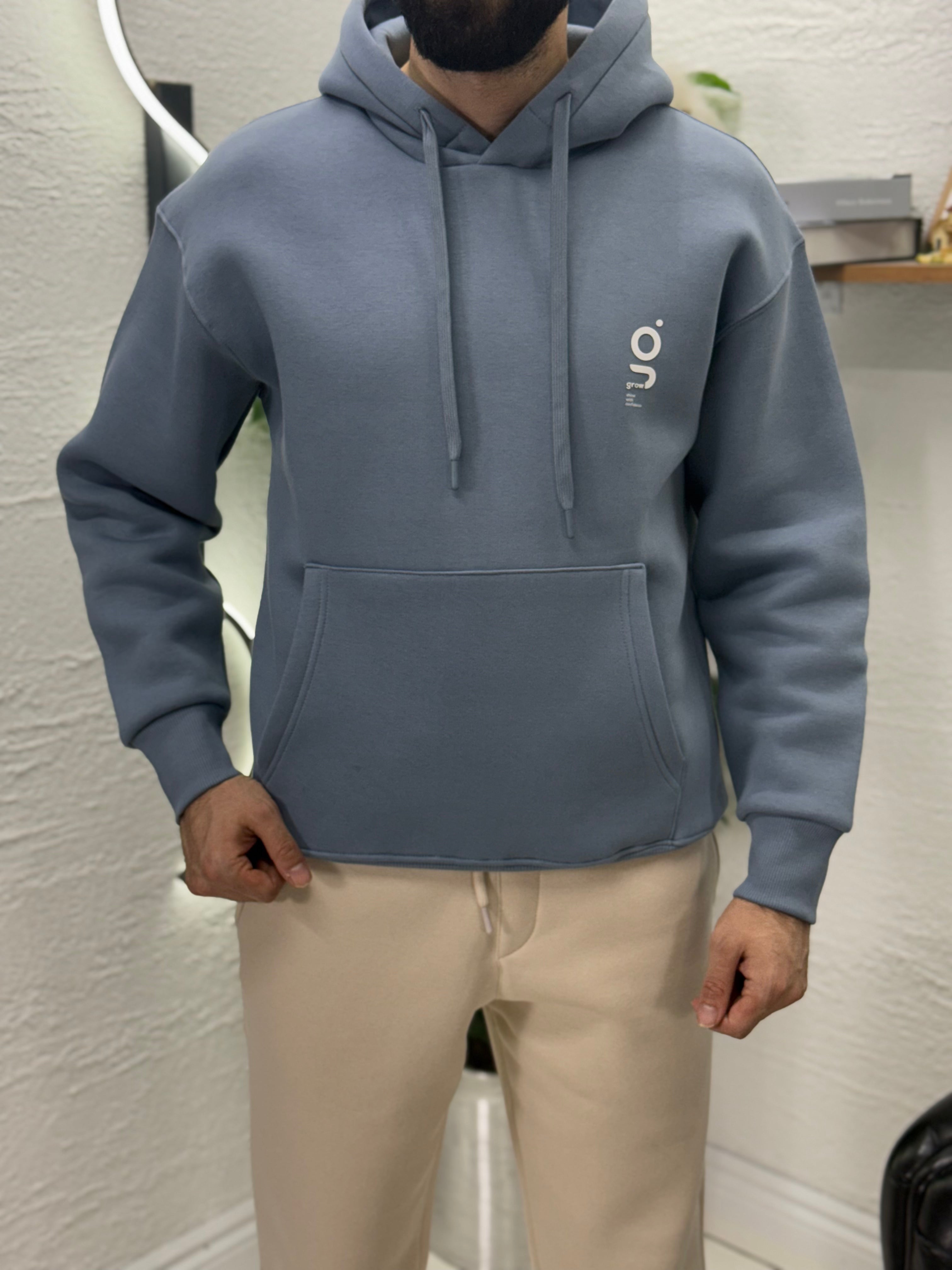 Kapşonlu %100 pamuk Şardonlu Sweet tişört