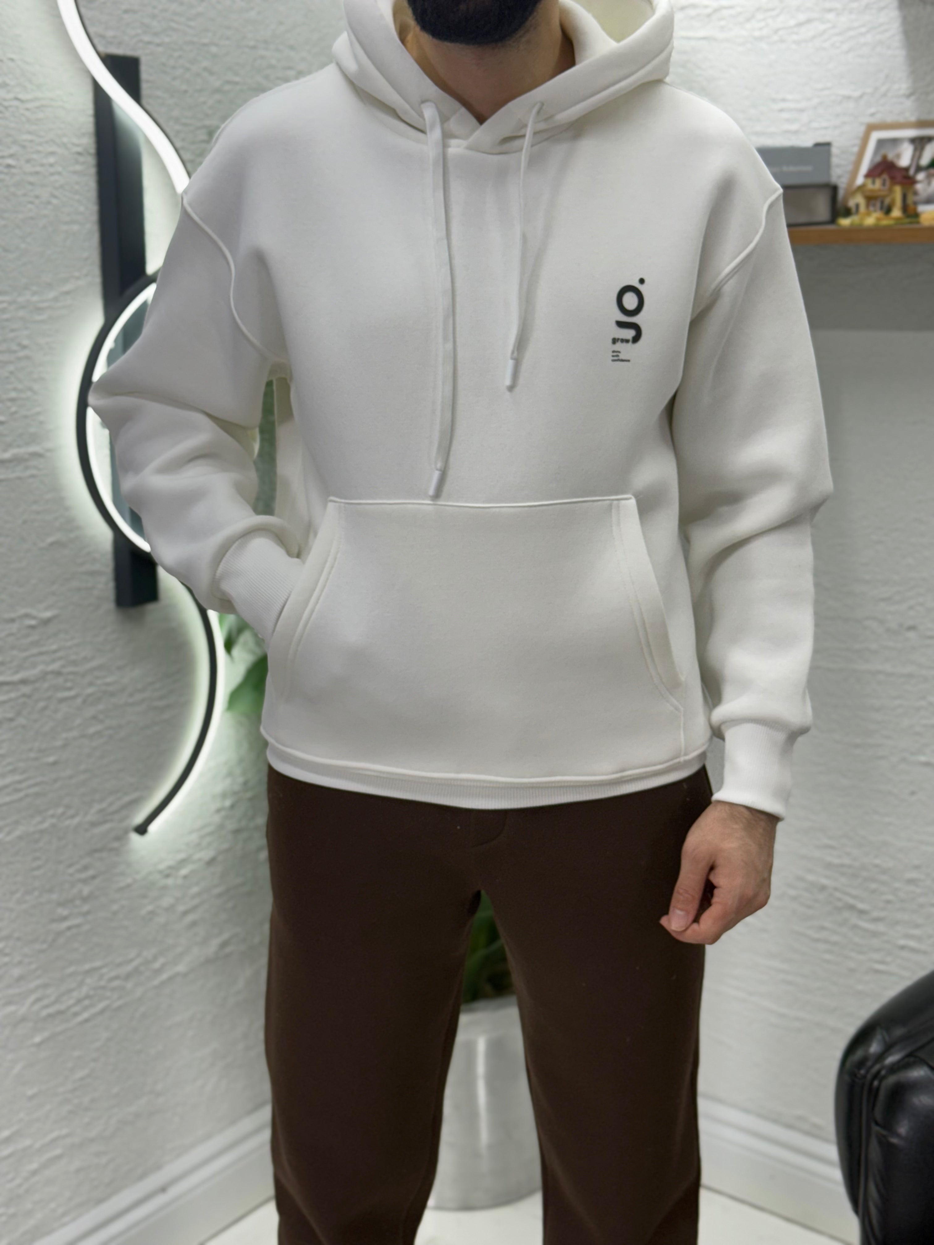 Kapşonlu %100 pamuk Şardonlu Sweet tişört