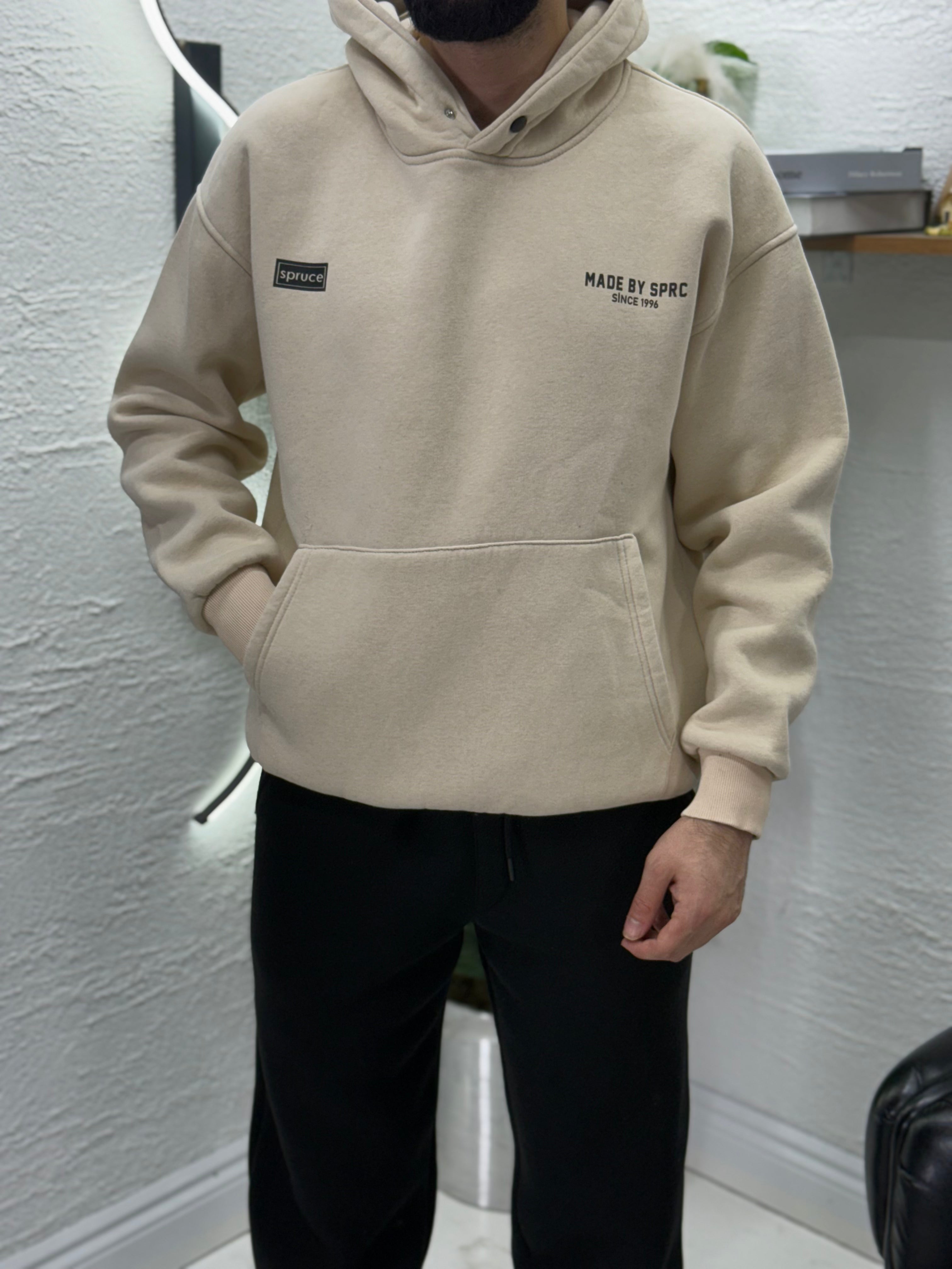 Kapşonlu %100 pamuk Şardonlu Sweet tişört Yıkamalı