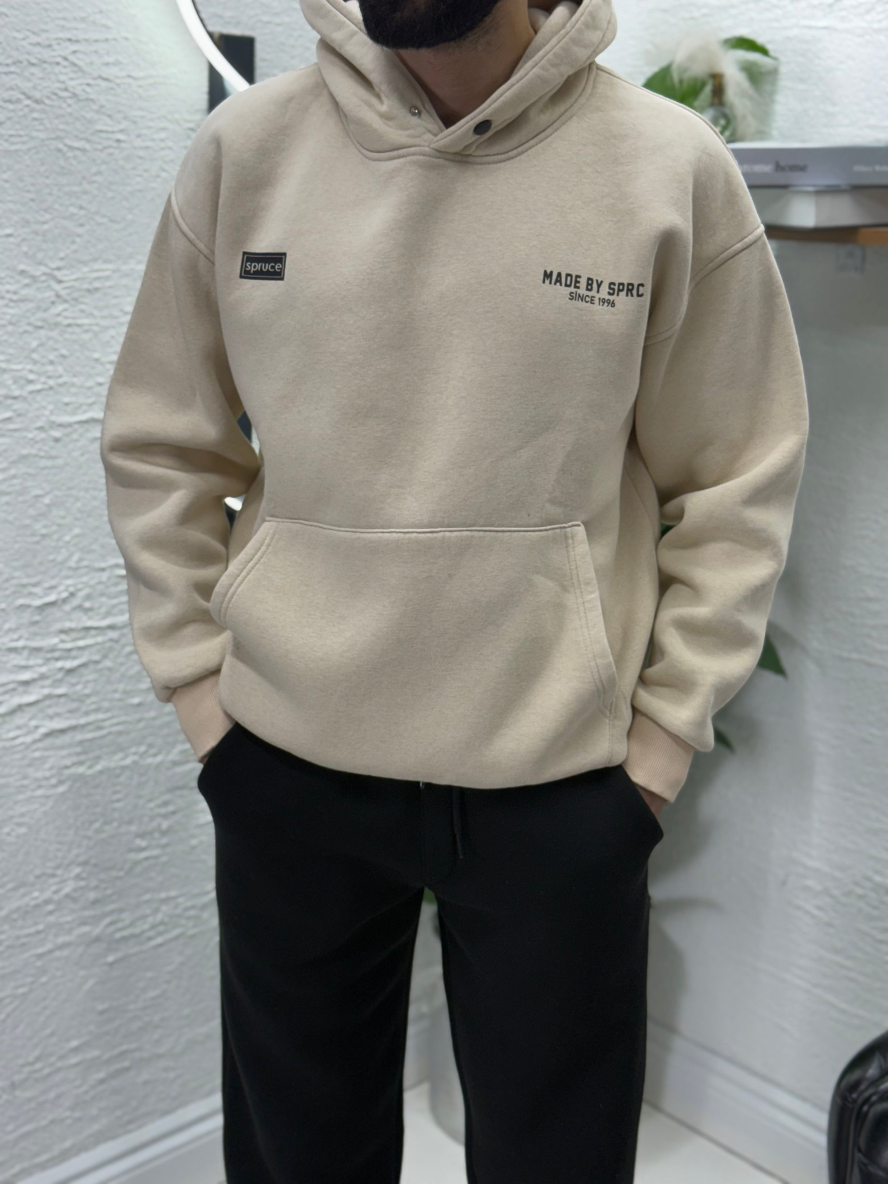 Kapşonlu %100 pamuk Şardonlu Sweet tişört Yıkamalı