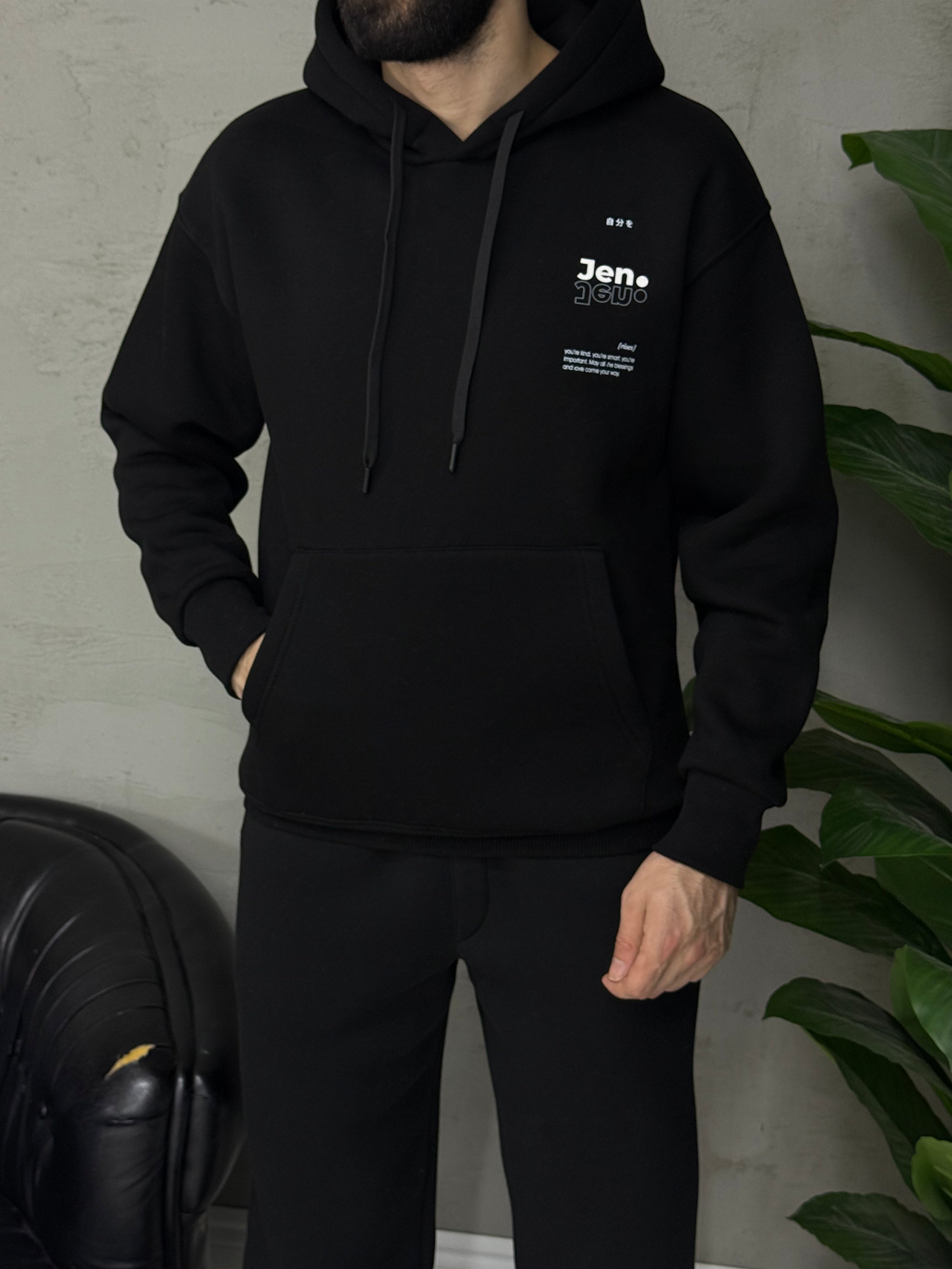 Kapşonlu %100 pamuk Şardonlu Sweet tişört