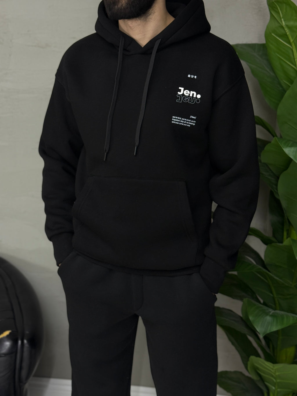 Kapşonlu %100 pamuk Şardonlu Sweet tişört