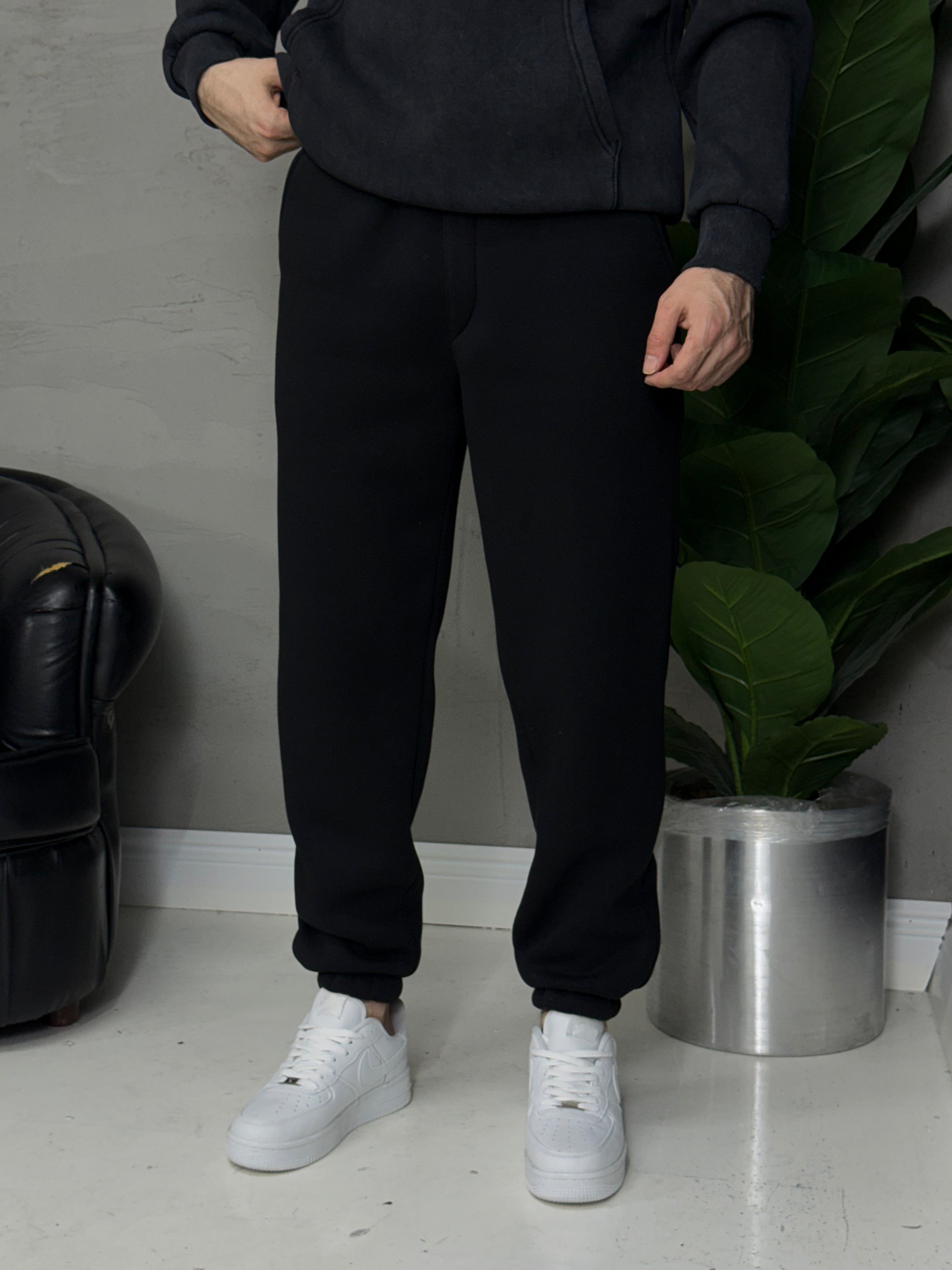 %100 pamuk üç iplik Şardonlu pantolon paçası lastikli