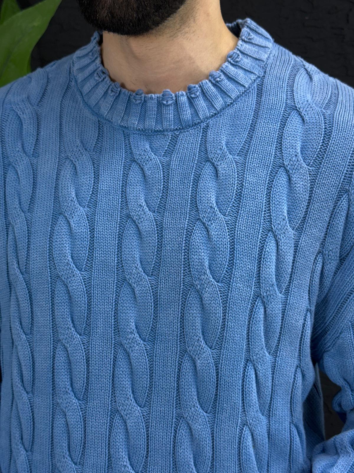 Yıkamalı kumaş kazak %100 triko yırtmac detayı kalıp Oversize