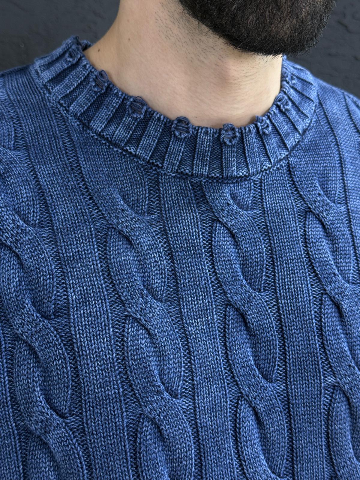 Yıkamalı kumaş kazak %100 triko yırtmac detayı kalıp Oversize